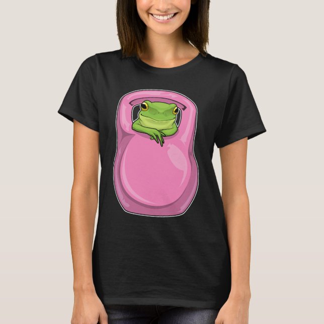 Frog Fitness Dumbbell T Shirt (Framsida)