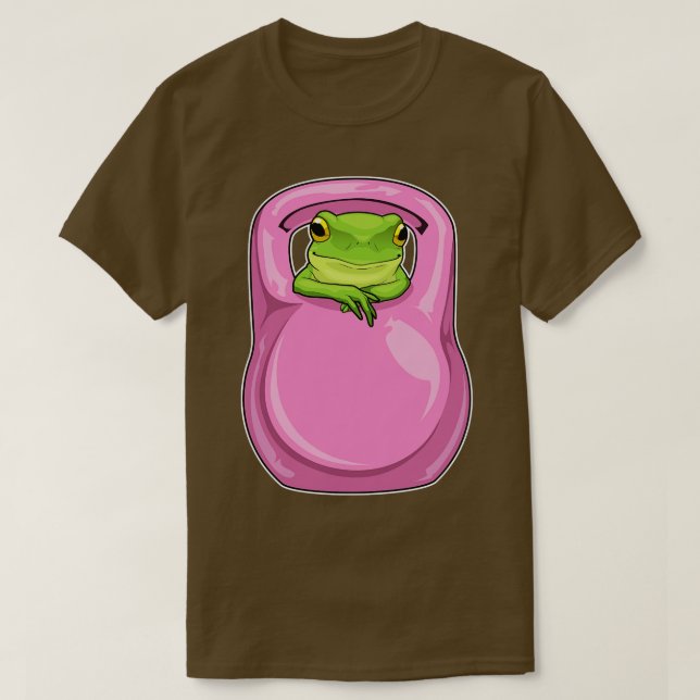 Frog Fitness Dumbbell T Shirt (Design framsida)