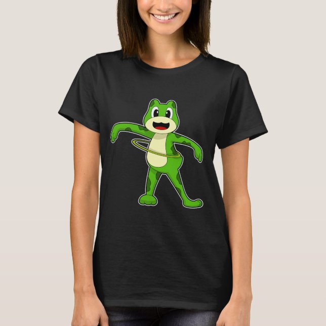 Frog Fitness Gymnastics Sports T Shirt (Framsida)