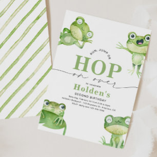 Frog Födelsedagsfest inbjudan