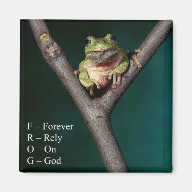 FROG - för alltid är vi beroende av Gud - Magnet (Framsidan)