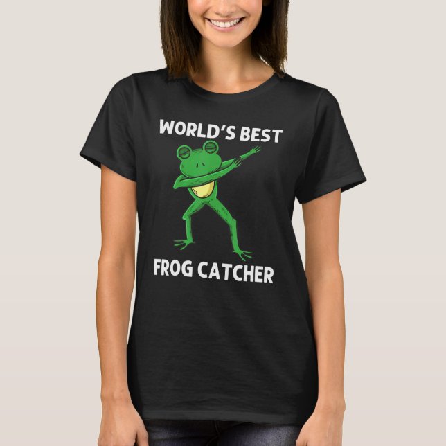 Frog För barn Boys Dabbing Grönt Träd Toad Animal T Shirt (Framsida)