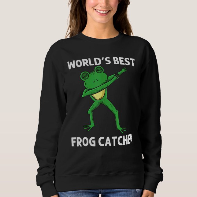 Frog För barn Boys Dabbing Grönt Träd Toad Animal T Shirt (Framsida)