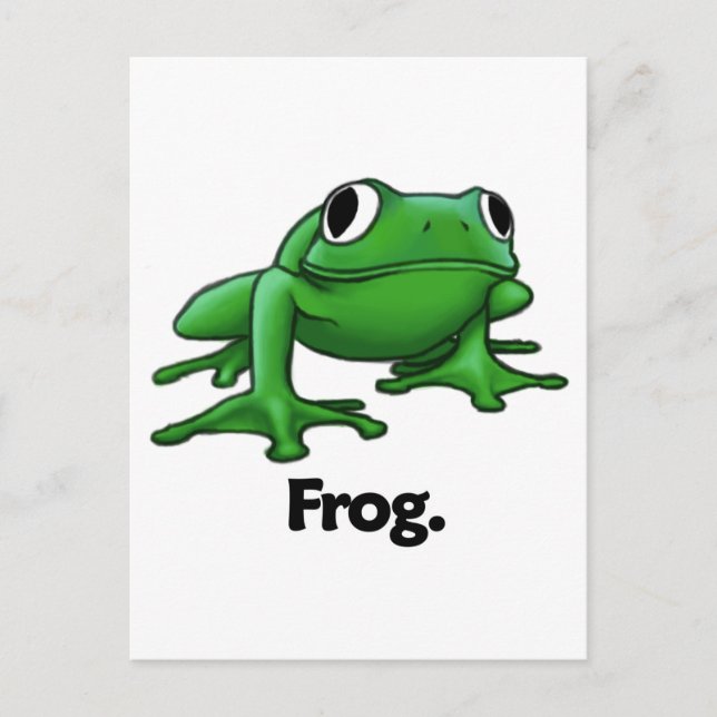 Frog Frog. Vykort (Framsida)