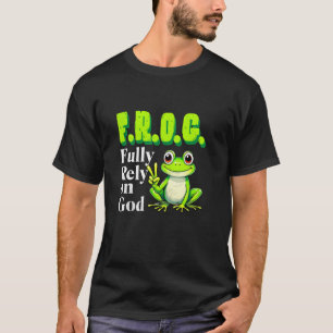 FROG Fullständigt Lita På Gud Kristna Groda Älskar T Shirt