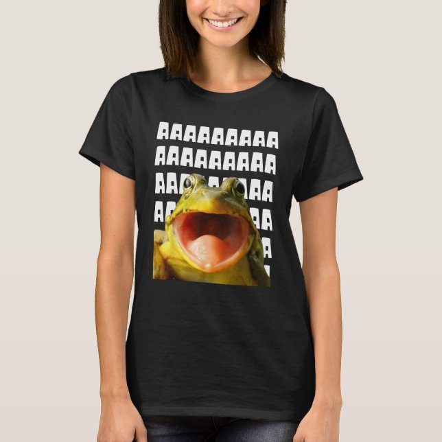 Frog Funny Screaming Meme Manar Women Kids Frog Kä T Shirt (Framsida)