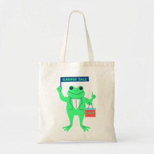 Frog Garage Sale Älskare Tote Bag Tygkasse