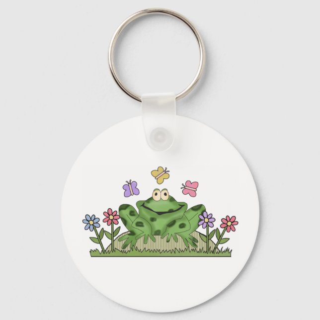 Frog Garden Keychain Nyckelring (Framsida)