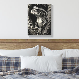 Frog Giraffe Creature Canvastryck