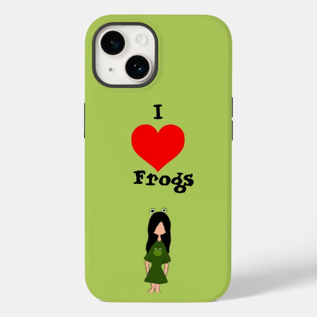 Frog Girl iphone case (Baksida)