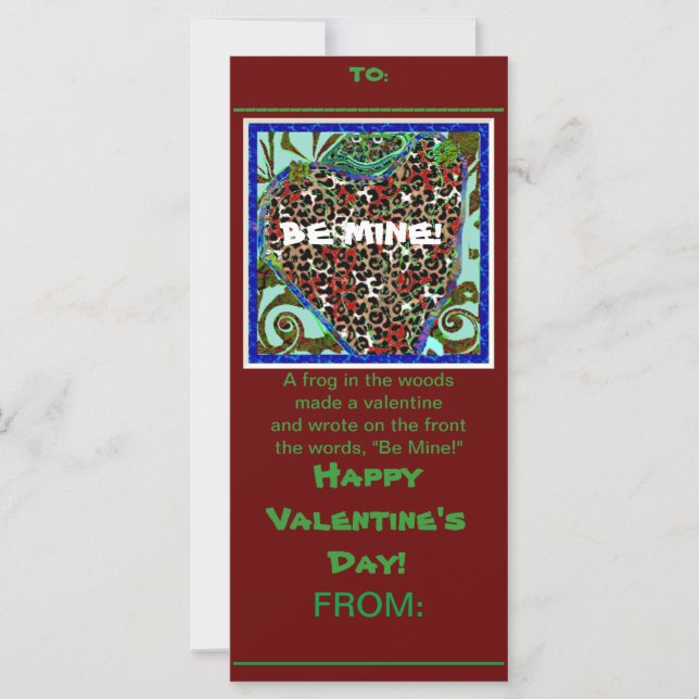 Frog gjorde detta Valentine Card (Framsida)