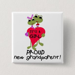 Frog Grandparent of Girl Tshirts and Gifts Knapp
