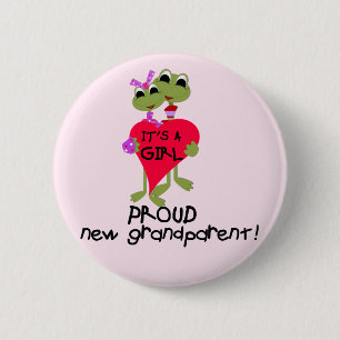 Frog Grandparent of Girl Tshirts and Gifts Knapp