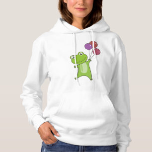 Frog Grönt Ballony Animals Kids T Shirt