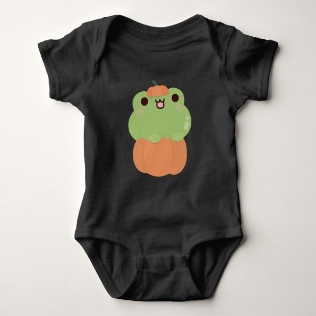 Frog Halloween T Shirt (Framsida)