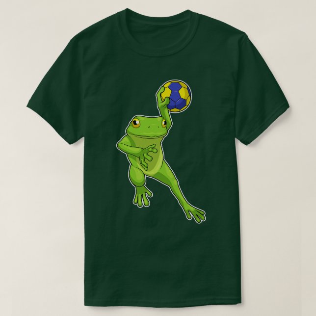 Frog Handball-spelare Handball 1 T Shirt (Design framsida)