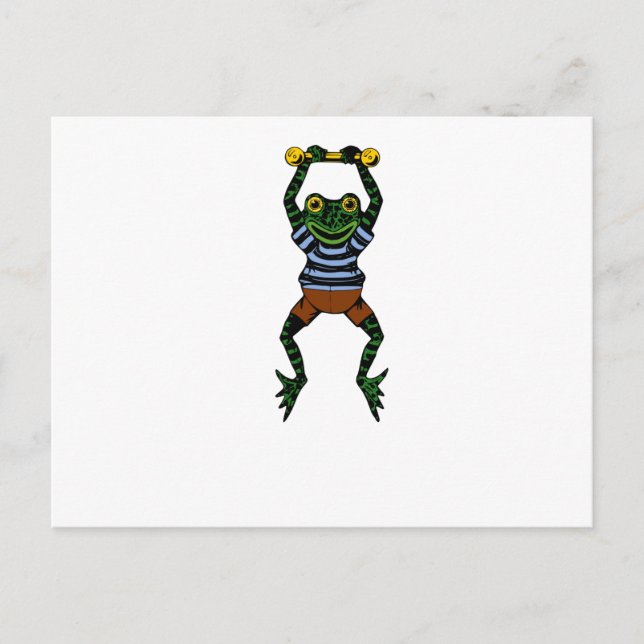 Frog hängande ut vykort (Framsida)
