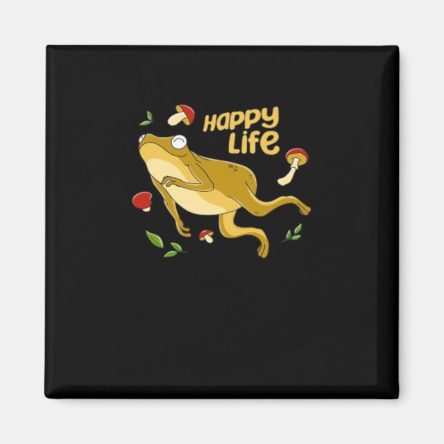 Frog Happy Essential Minimal Design Magnet (Framsidan)