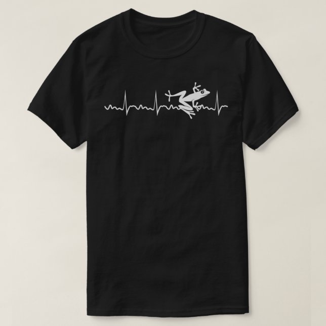 Frog Heartbeat Frog Gift Toad Animal  T Shirt (Design framsida)