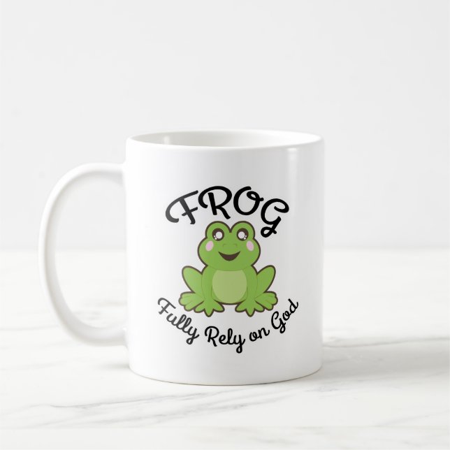 FROG - HELT beroende av Gud Kaffemugg (Vänster)