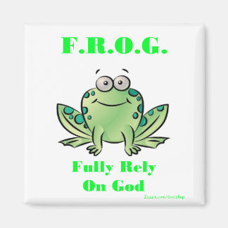 FROG (helt beroende av Gud) Magnet