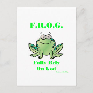 FROG (helt beroende av Gud) Vykort