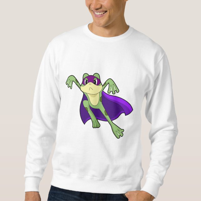 Frog Hero Lång Ärmad Tröja (Framsida)
