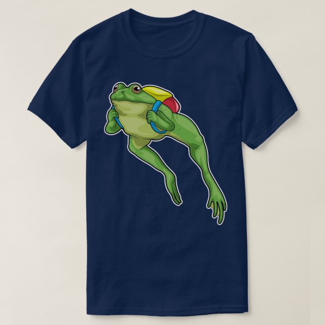 Frog Hiker-ryggsäck T Shirt (Design framsida)
