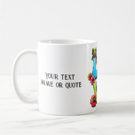 Frog Hippie Boho Peace Groovy Personalize Anpassni Kaffemugg