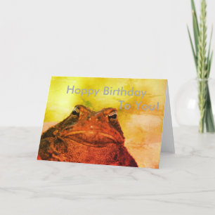 Frog "Hoppy" Birthday till dig Kort