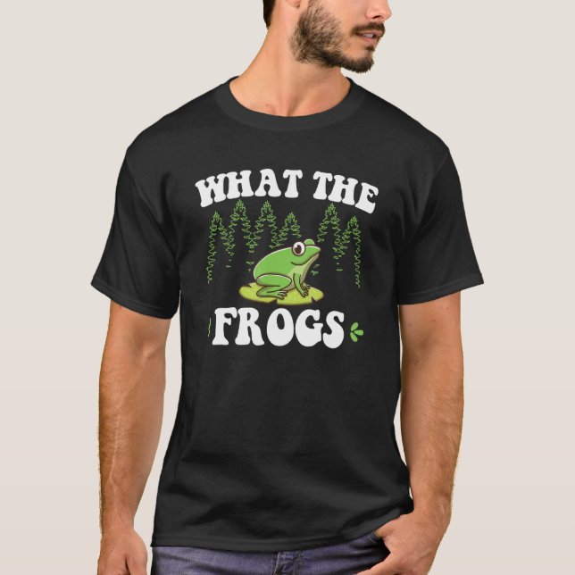 Frog Hunting for Toad Gigger Frog Catcher Frogging T Shirt (Framsida)