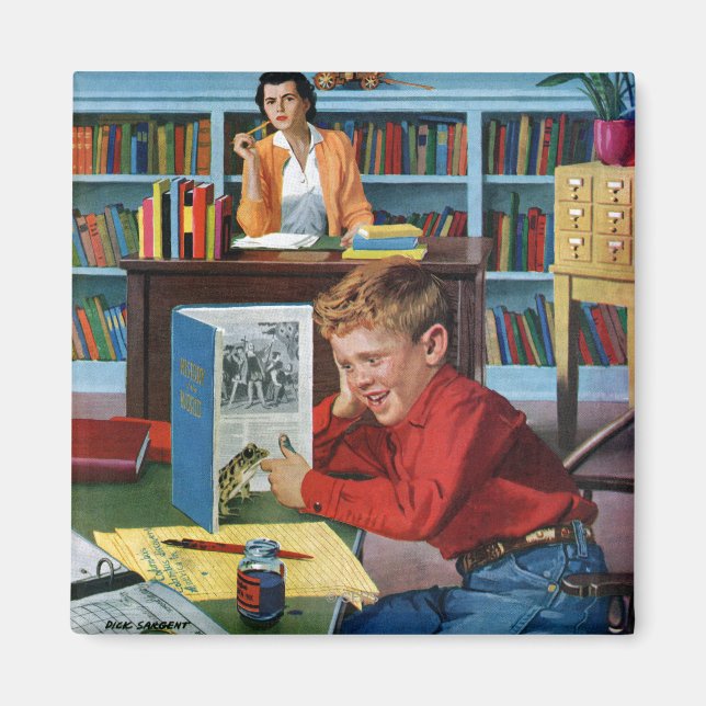 Frog i Bibliotek Magnet (Framsidan)