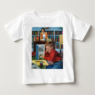 Frog i Bibliotek T-shirt