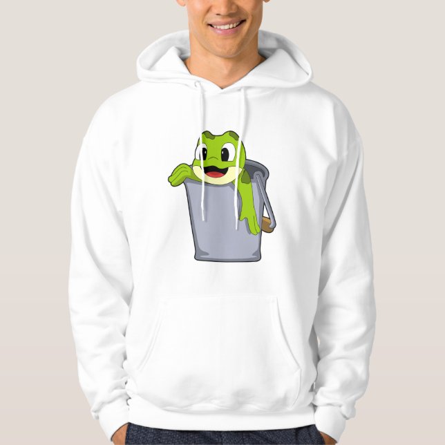 Frog i Bucket Hoodie (Framsida)