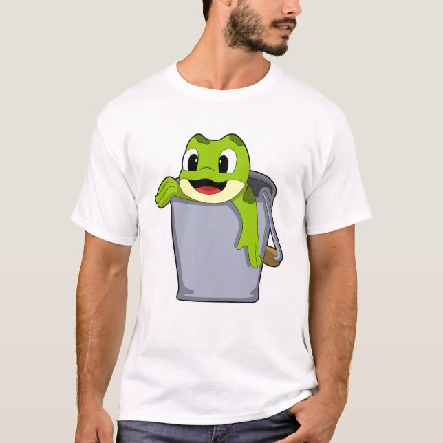 Frog i Bucket T Shirt (Framsida)