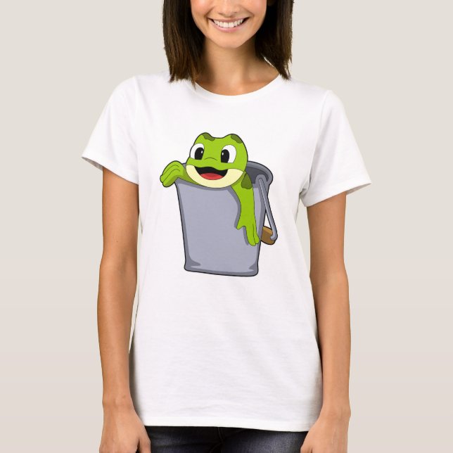 Frog i Bucket T Shirt (Framsida)