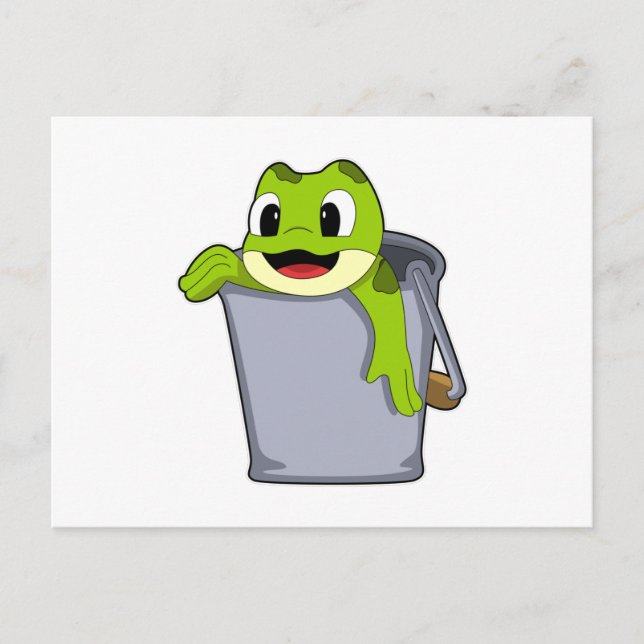 Frog i Bucket Vykort (Framsida)