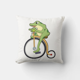 Frog i Circus med Bicycle.PNG Kudde