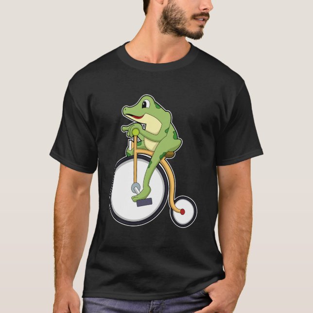Frog i Circus med Bicycle.PNG T Shirt (Framsida)