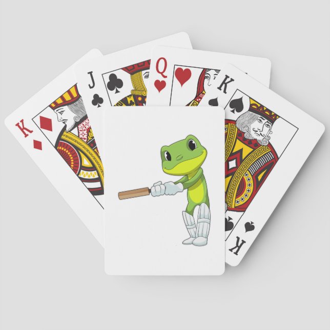 Frog i Cricket med Cricket fladdermus Casinokort (Baksidan)