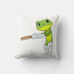 Frog i Cricket med Cricket fladdermus Kudde
