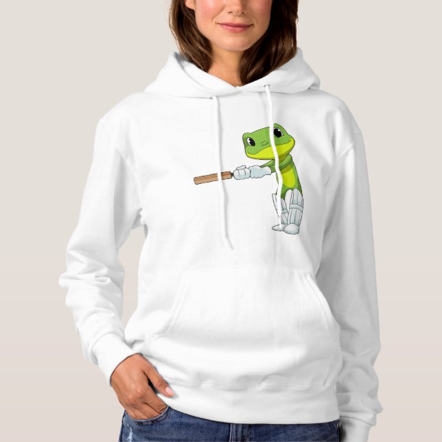 Frog i Cricket med Cricket fladdermus T Shirt (Framsida)
