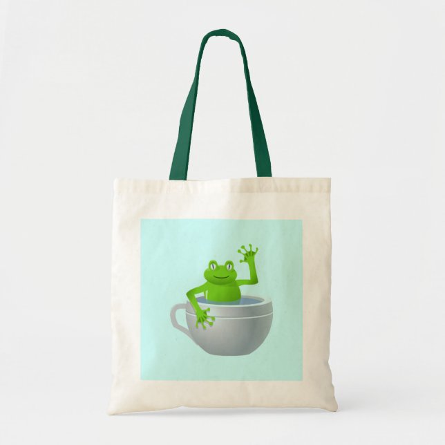 Frog i en bag tygkasse (Framsidan)