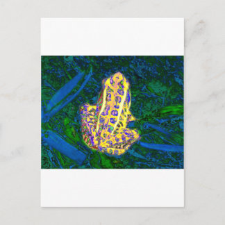 Frog i gräs vykort