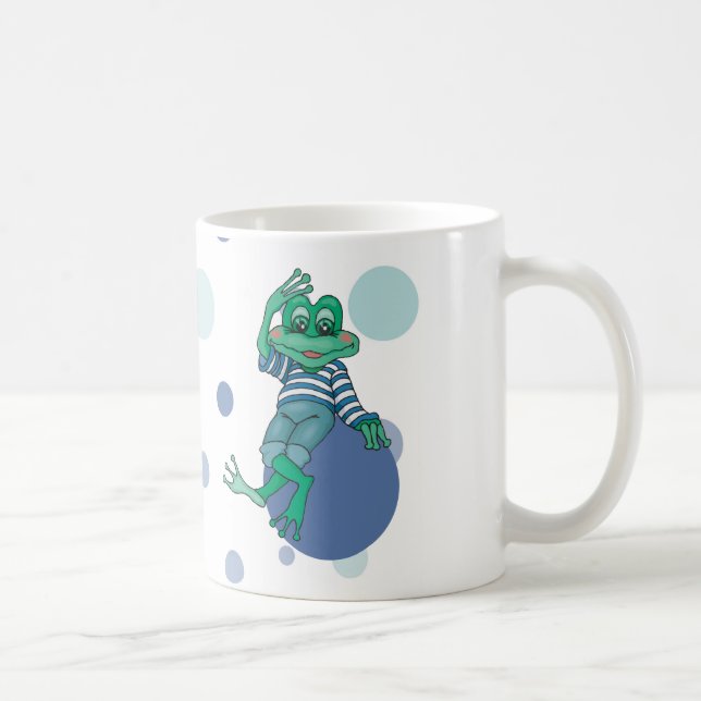Frog i Jeans, Birthday, Polka dots Mugg (Höger)