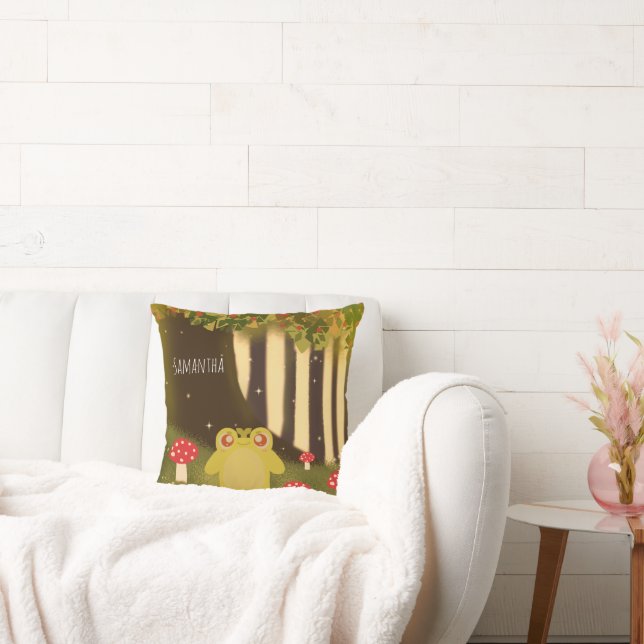 Frog i magisk natur kudde (Soffa)