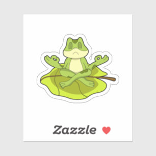 Frog i Meditate Klistermärken
