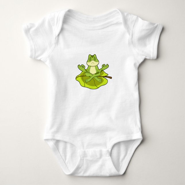 Frog i Meditate T Shirt (Framsida)
