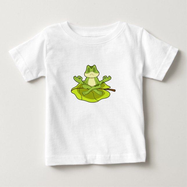 Frog i Meditate T Shirt (Framsida)