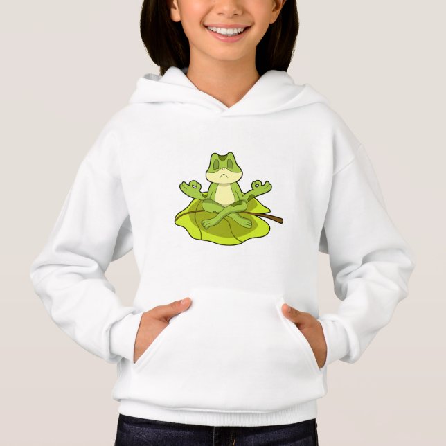 Frog i Meditate T Shirt (Framsida)